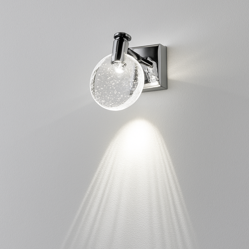 Simple chambre salon cristal applique murale LED lampe miroir avant lampe salle de bain maquillage lampe applique murale décor à la maison lumières miroir lampe