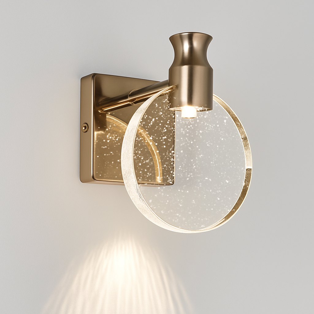Simple chambre salon cristal applique murale LED lampe miroir avant lampe salle de bain maquillage lampe applique murale décor à la maison lumières miroir lampe