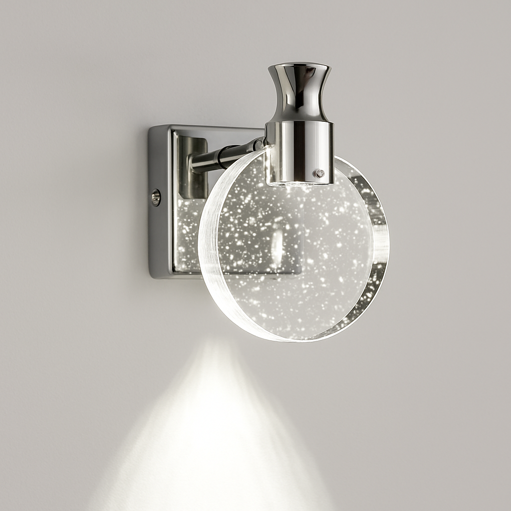 Simple chambre salon cristal applique murale LED lampe miroir avant lampe salle de bain maquillage lampe applique murale décor à la maison lumières miroir lampe