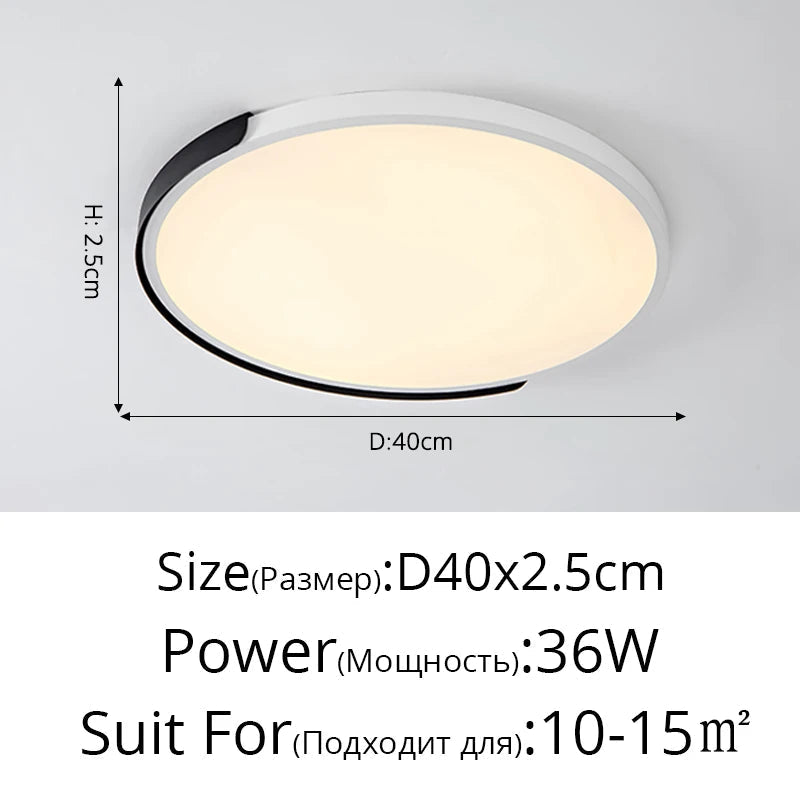 simple led trois anti-plafonnier rond maison lampe