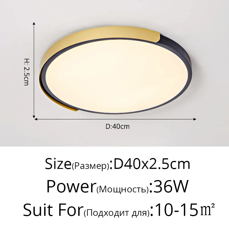 simple led trois anti-plafonnier rond maison lampe