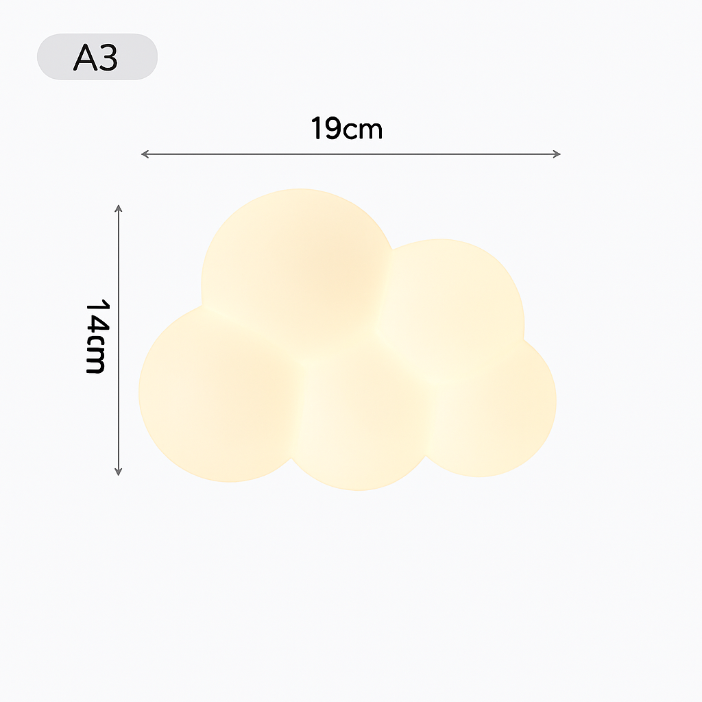 Singe Lumière Dessin Animé Animal Applique Nuage Blanc Applique Chambre D'enfant Veilleuse Chambre D'enfant Lampe De Chevet Protection Des Yeux