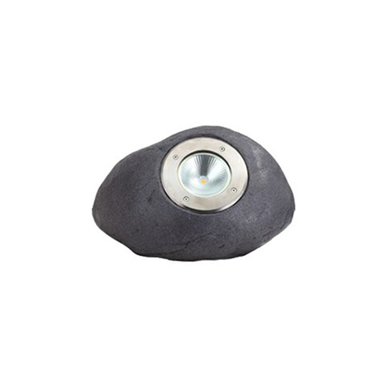 Lampe de sol en forme de galet gris à stries lumineuses — Rudbeckie