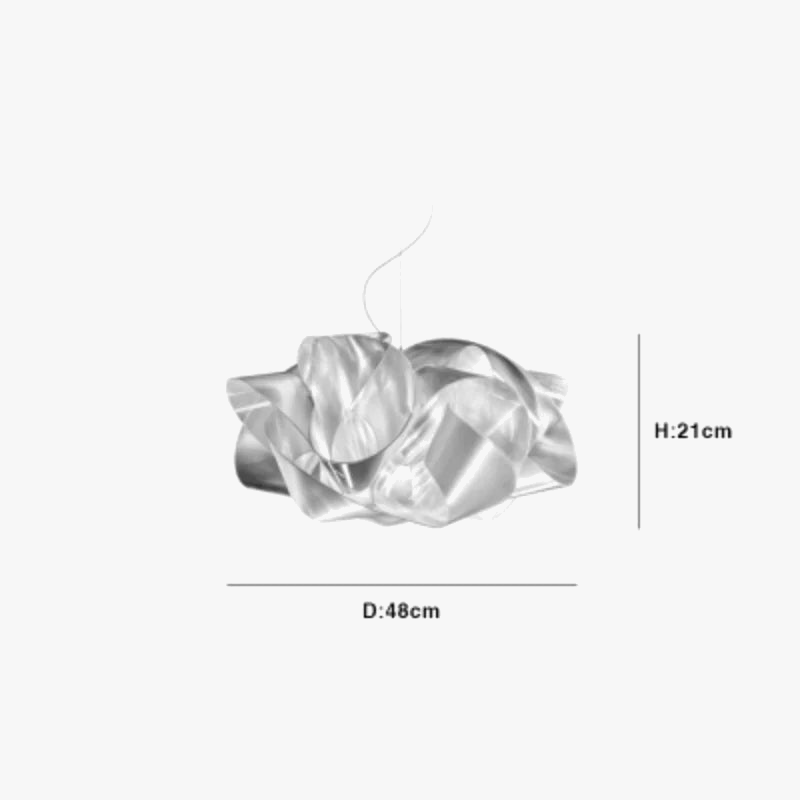 suspension Slamp italien Fabula blanche fleur