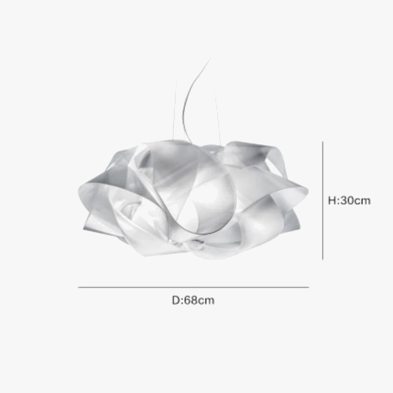 suspension Slamp italien Fabula blanche fleur
