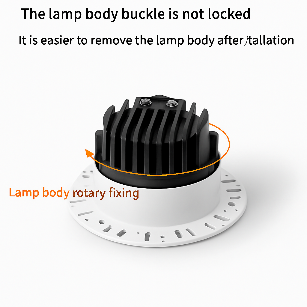 smart led spot encastré anti-éblouissement aluminium sans bordure