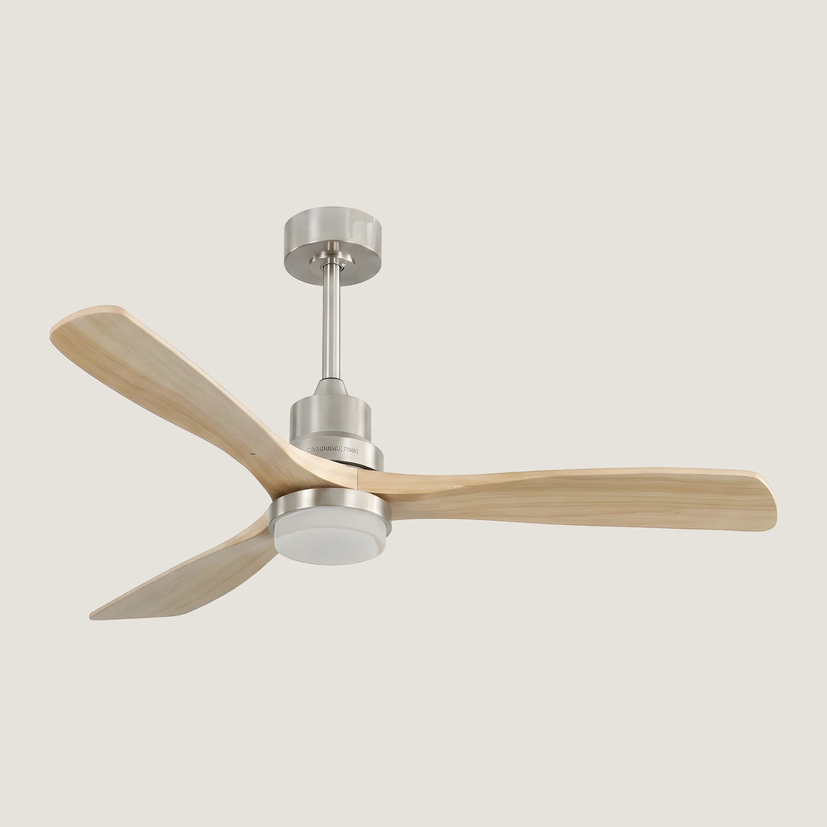 Ventilateur de plafond en bois et métal LED 132 cm — Agave