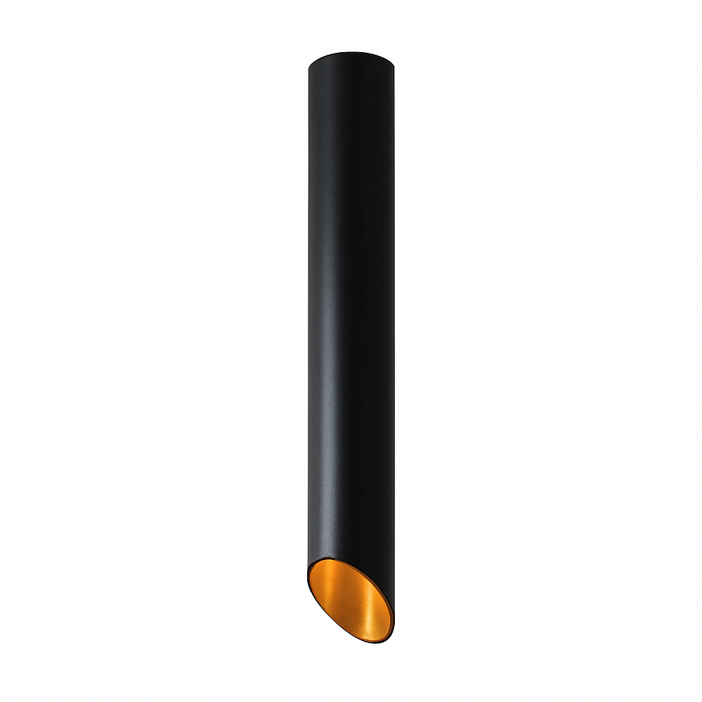 Spot design LED tube aluminium style géométrique
