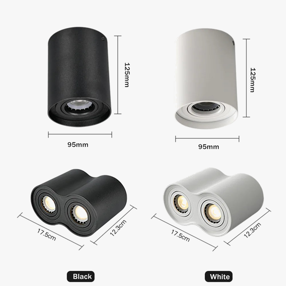 spot double tête led gu10 pour décoration et éclairage de maison