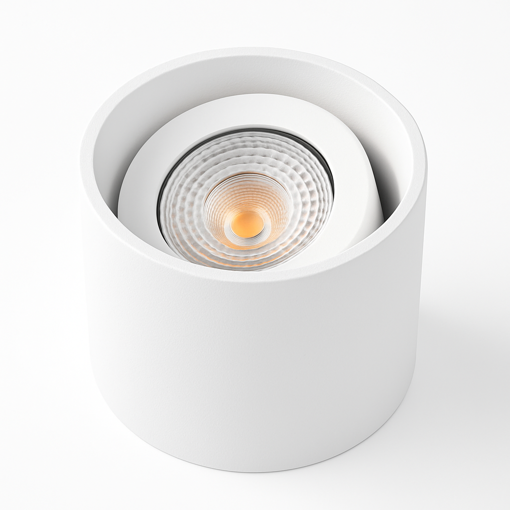 Spot Downlights LED anti-éblouissants montés en Surface 7W9W12W15W20W24W Epistar puce COB Angle réglable