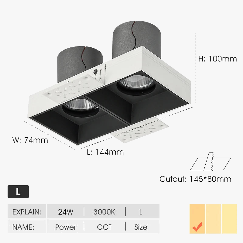 spot encastré design moderne pour éclairage intérieur élégant
