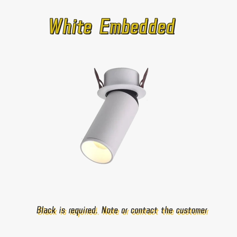 spot encastré dimmable anti-éblouissant rotation 360 degrés éclairage intérieur