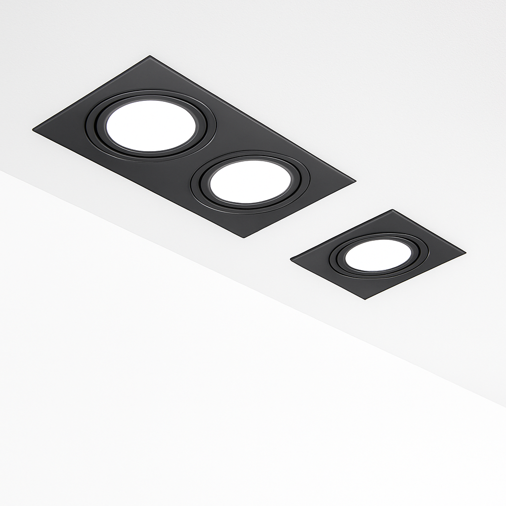Spot Encastré Double LED Dimmable Downlight COB 7w 12w 15W 30W décoration chambre plafonnier AC 220V panneau LED lumières chambre d'hôtel