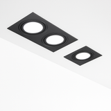 Spot Encastré Double LED Dimmable Downlight COB 7w 12w 15W 30W décoration chambre plafonnier AC 220V panneau LED lumières chambre d'hôtel