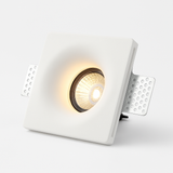 Spot encastré en gypse GU10 LED anti-éblouissant projecteur sans bordure intégré salon chambre allée éclairage domestique