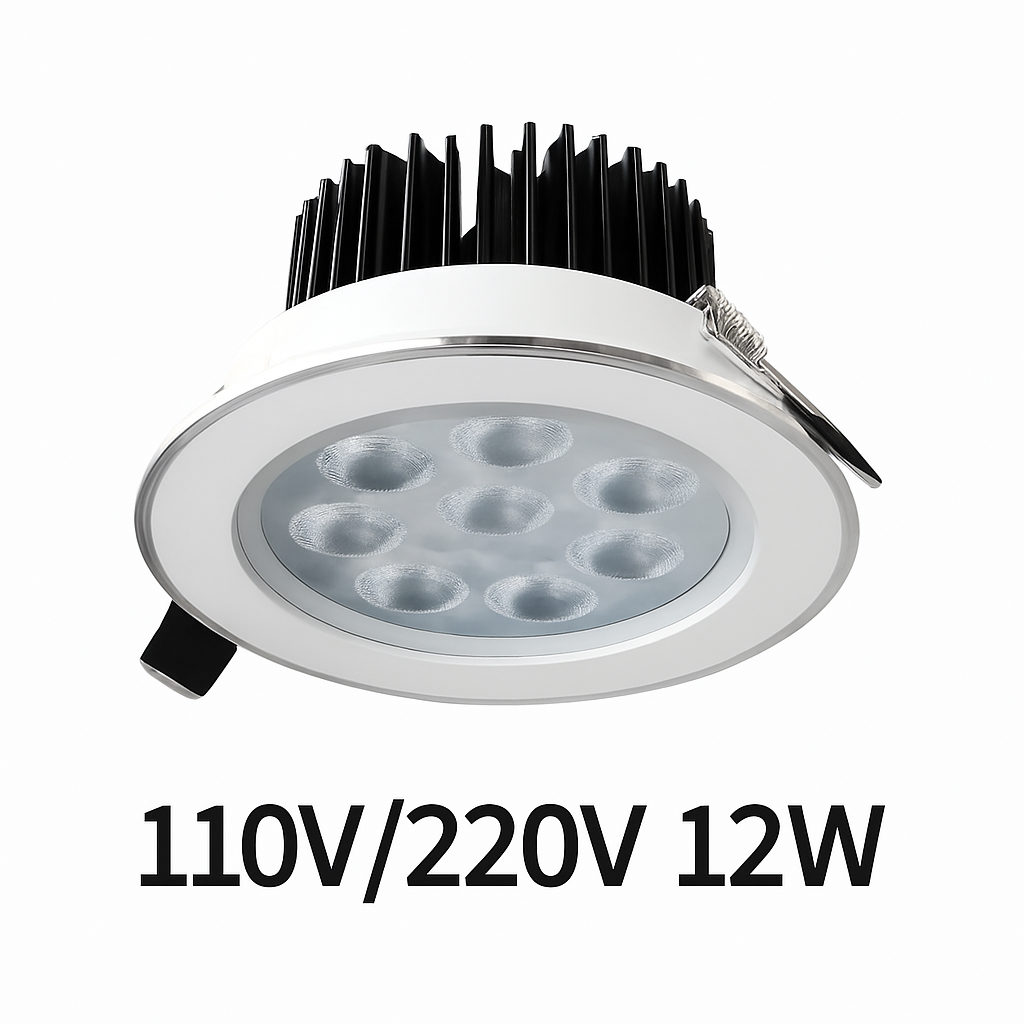spot encastré led pour éclairage de bijouterie commercial