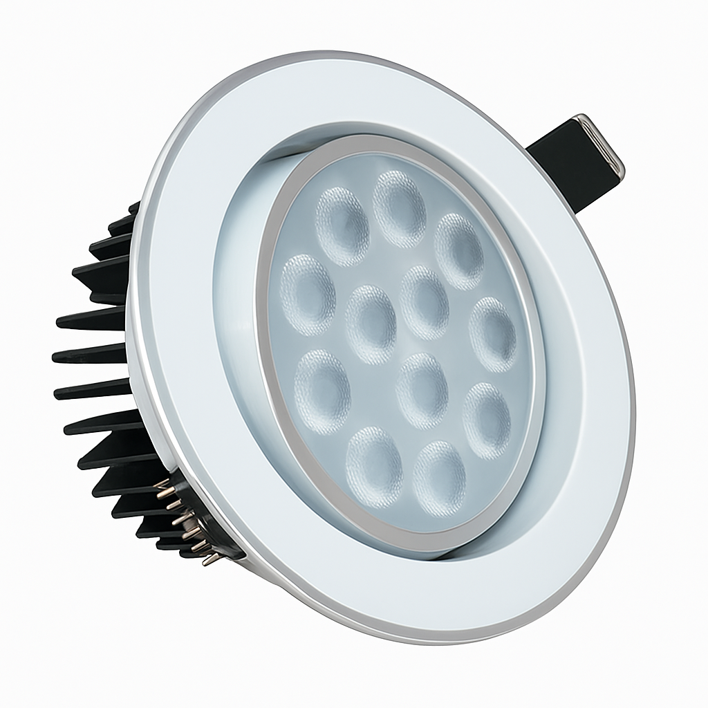 spot encastré led pour éclairage de bijouterie commercial