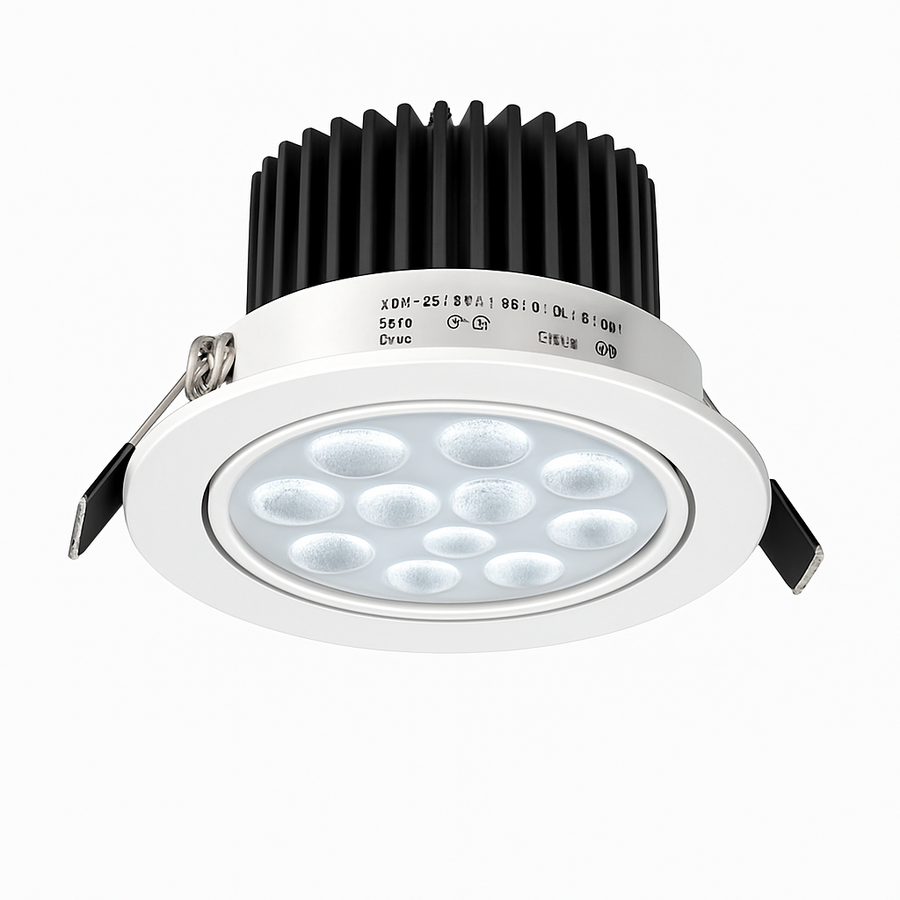 spot encastré led pour éclairage de bijouterie commercial