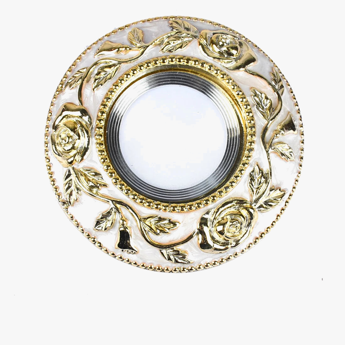 spot encastrable à led motif rose dorée style européen pour intérieur