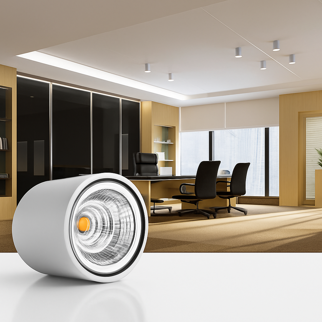 Spot Haute qualité rotatif LED Downlight COB monté en Surface plafonnier puce CREE 24W20W18W15W12W9W Spot réglable AC90-260V