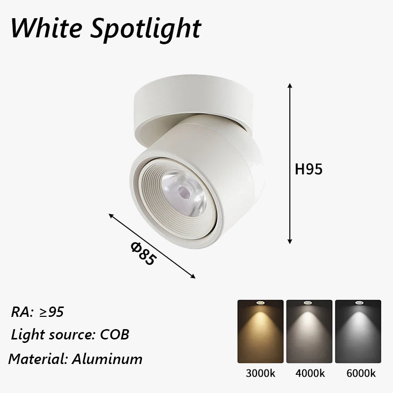spot led brilm moderne intérieur aluminium downlight réglable 360°