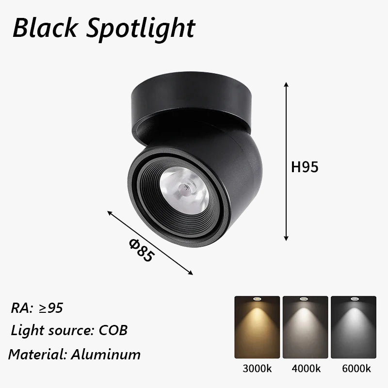 spot led brilm moderne intérieur aluminium downlight réglable 360°