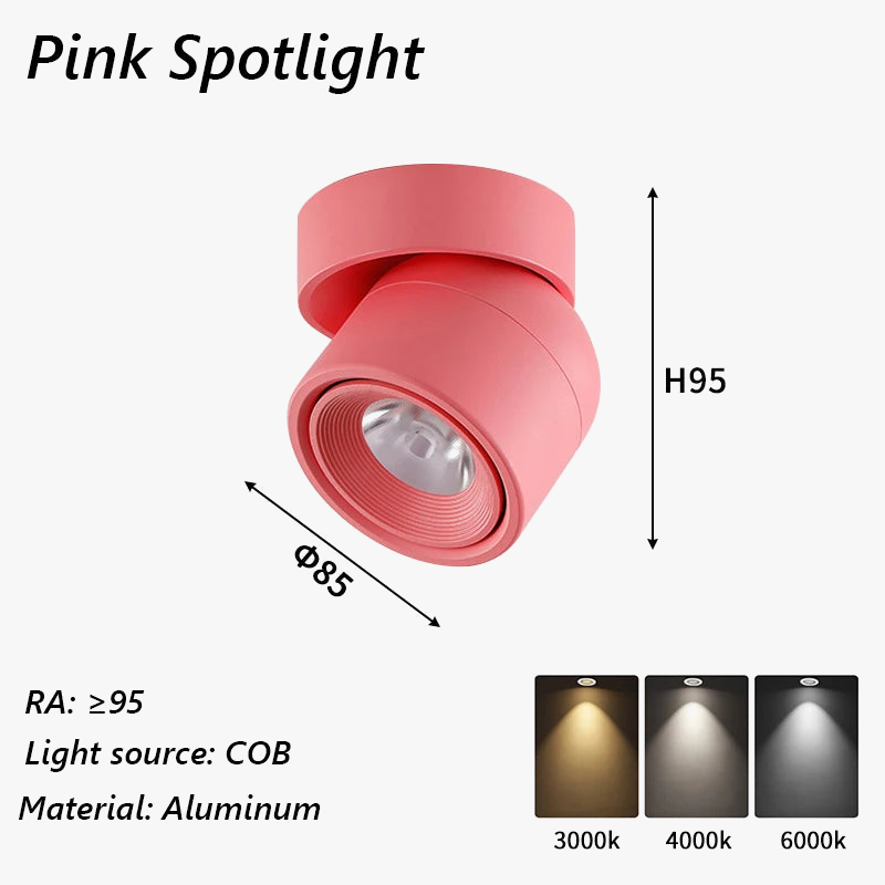 spot led brilm moderne intérieur aluminium downlight réglable 360°
