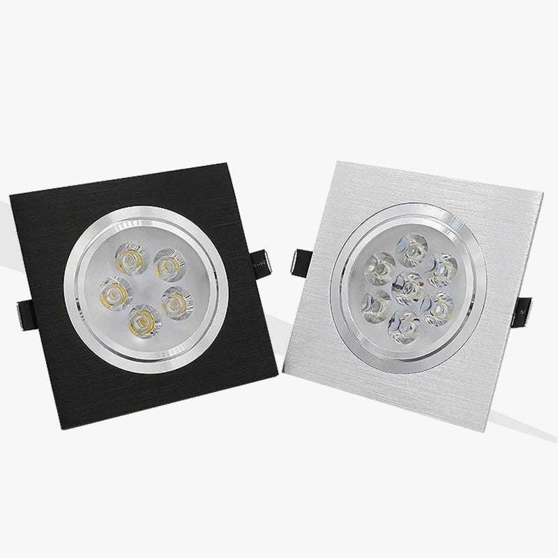 spot led carré à intensité variable pour décoration intérieure