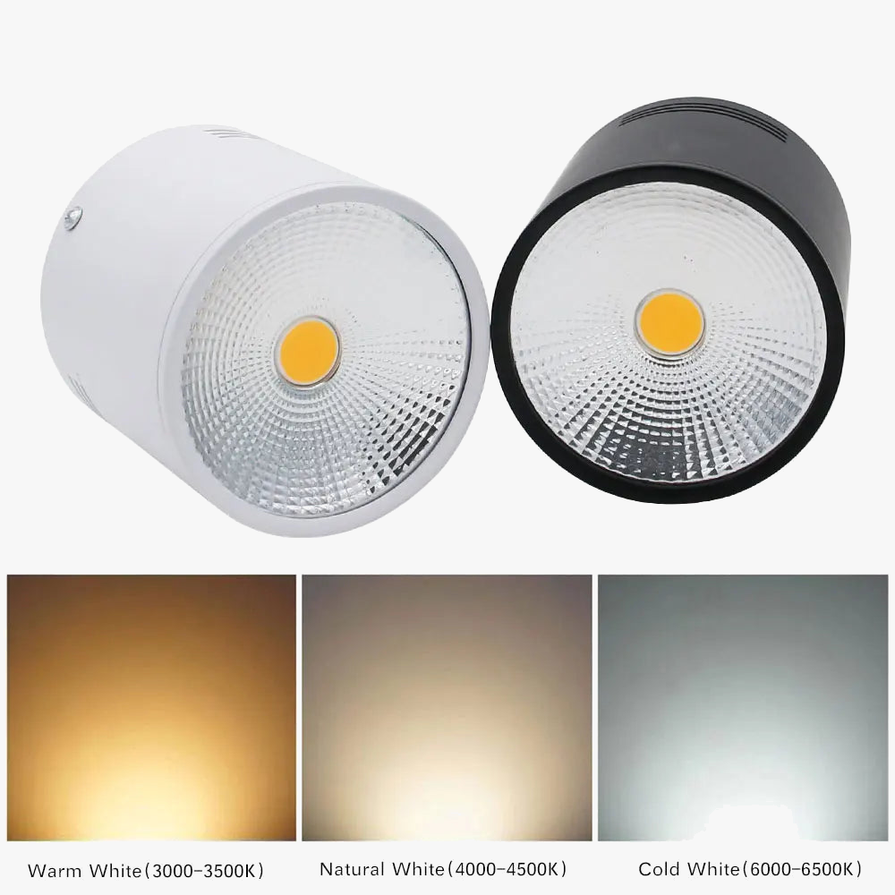 spot led cob à intensité variable pour décoration intérieure