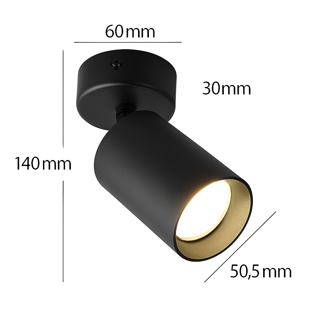 spot led cob rotatif pour décoration intérieure créative