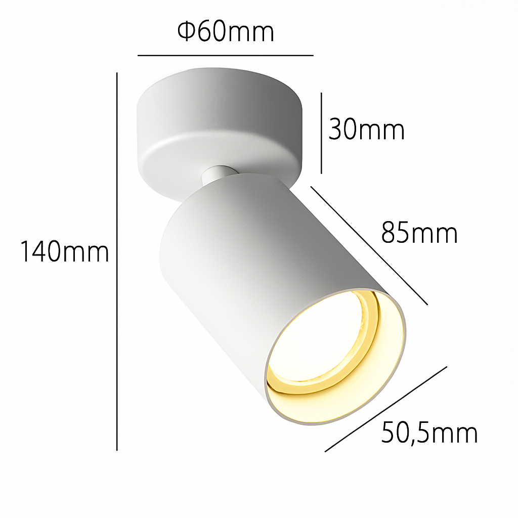 spot led cob rotatif pour décoration intérieure créative
