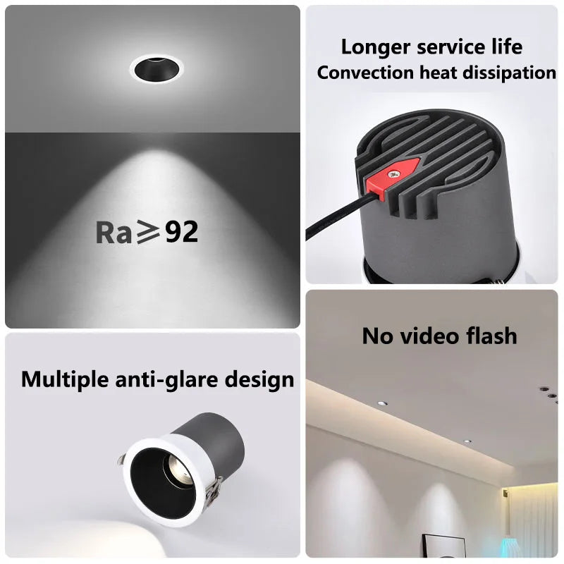 spot led cob zigbee intensité variable en aluminium
