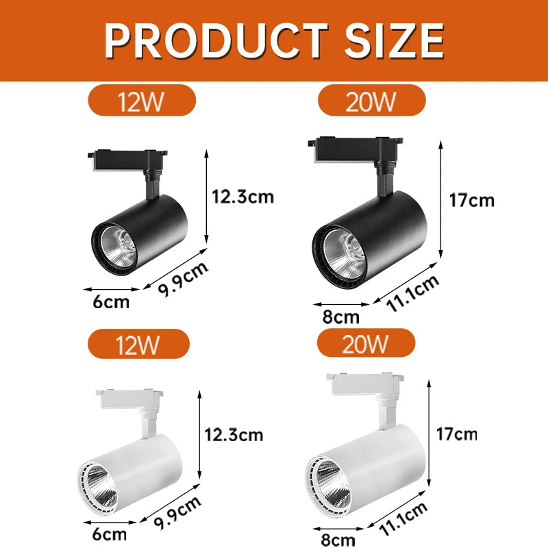 spot led de suivi pour éclairage intérieur moderne