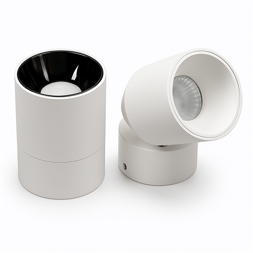 spot led dimmable anti-éblouissement pliant rotatif en surface
