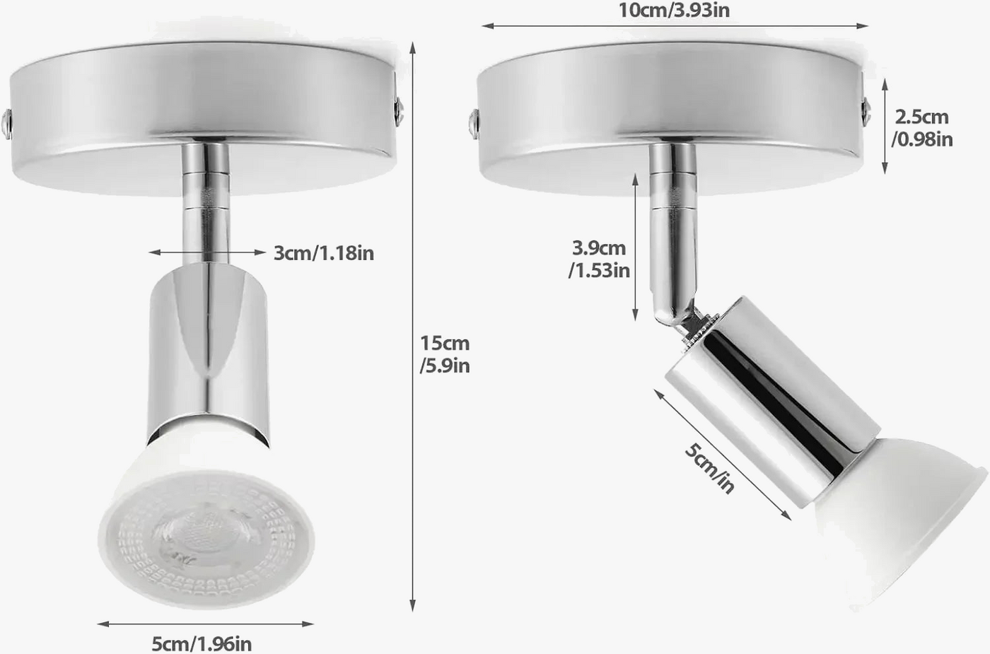 spot led dimmable pour éclairage de magasin élégant