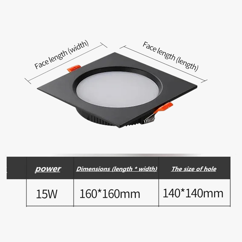 spot led double tête encastré ultra mince design moderne