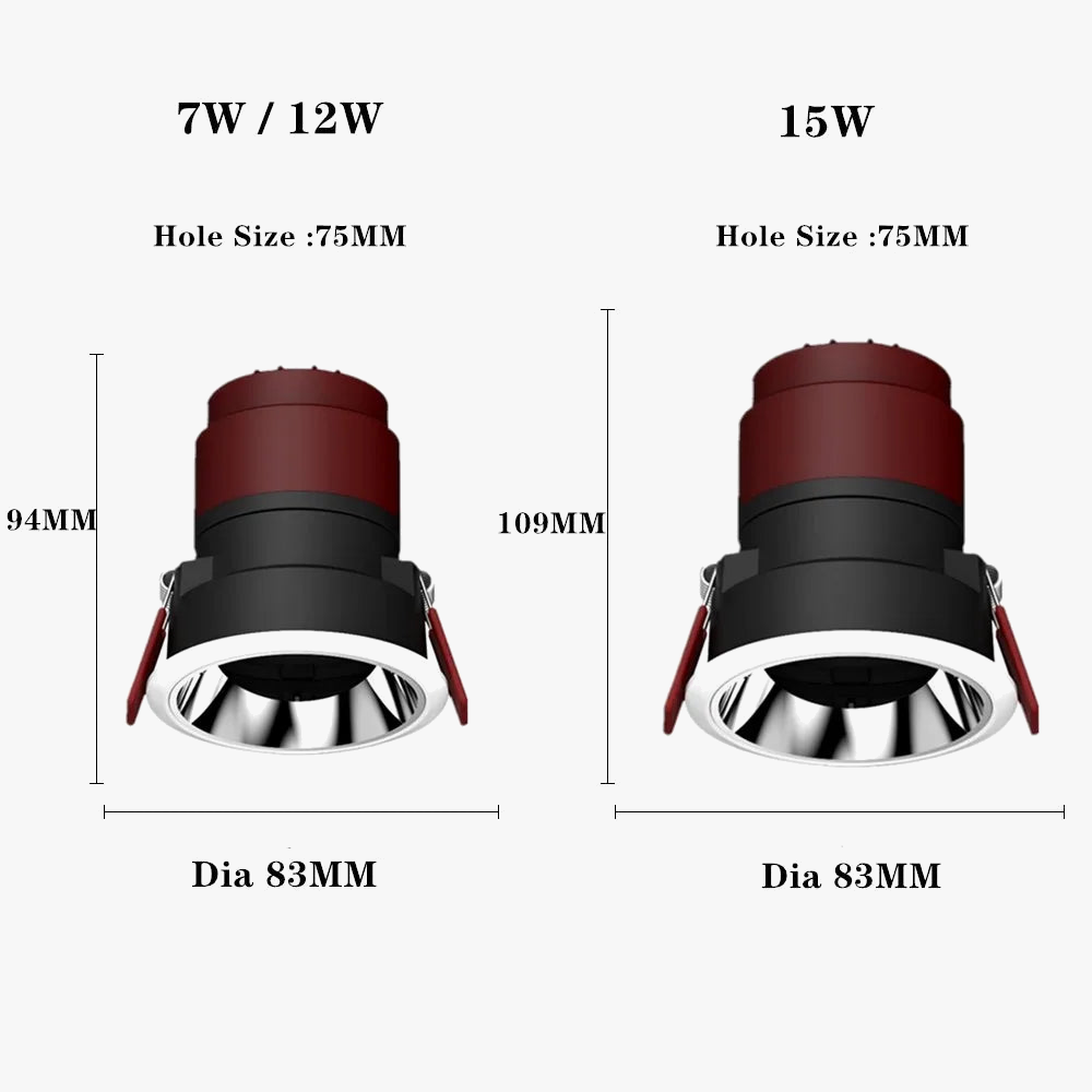 spot led downlight décoration intérieure projecteurs plafonniers