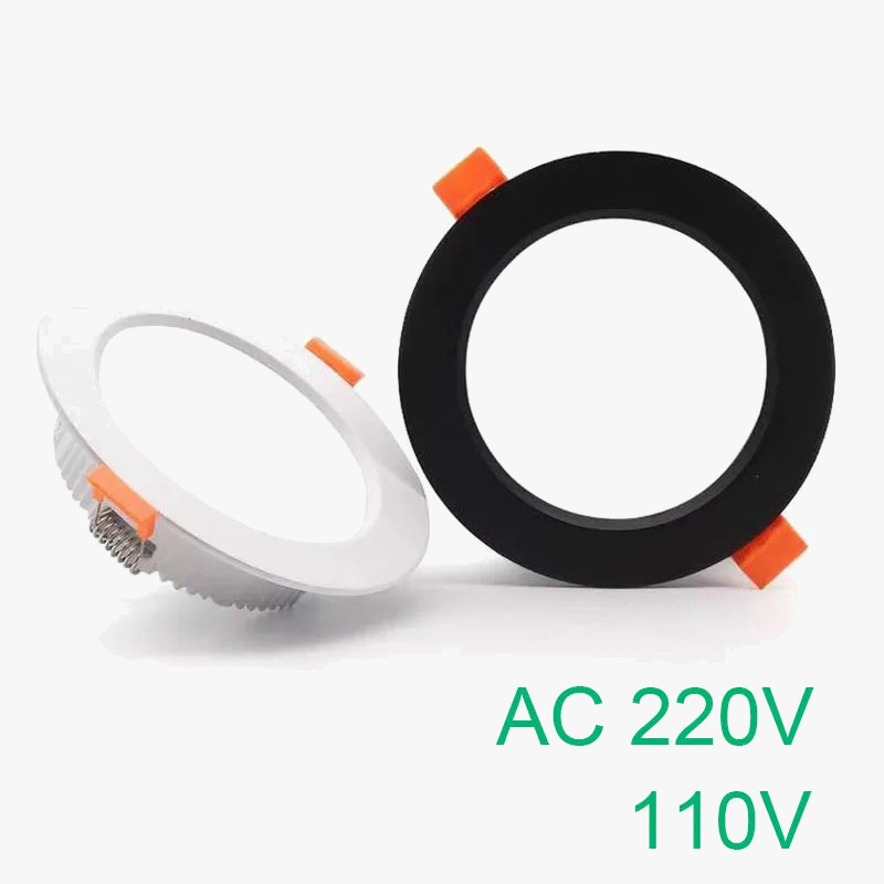 spot led downlight en aluminium épais intégré