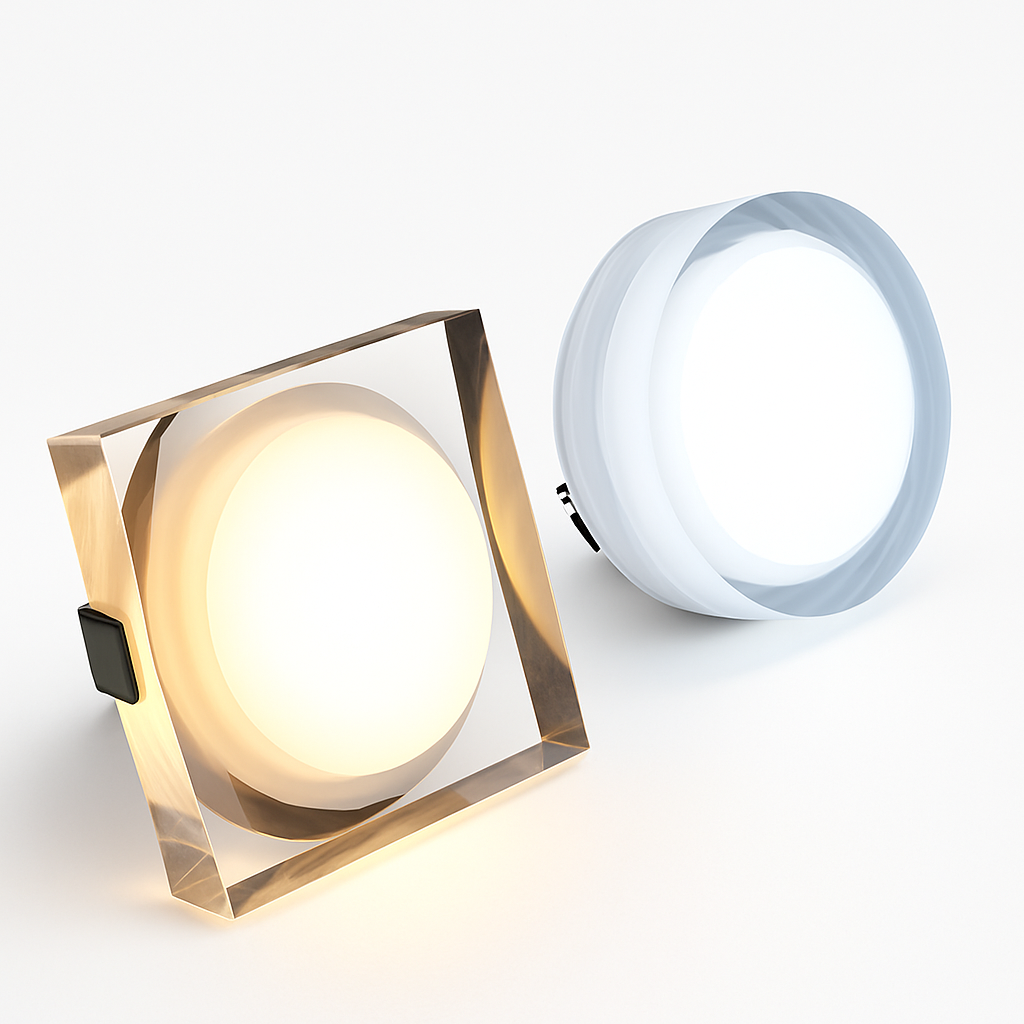 Spot LED en cristal encastré pour la décoration de la maison