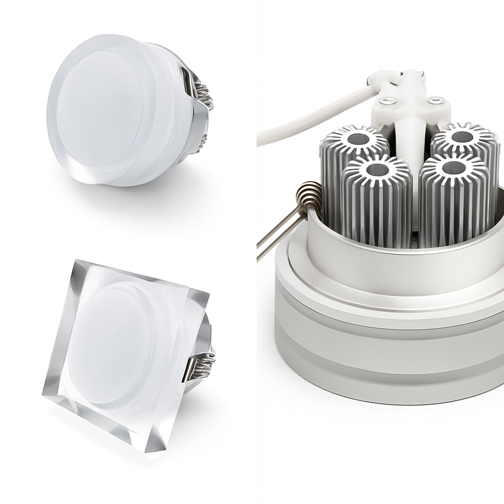 Spot LED en cristal encastré pour la décoration de la maison