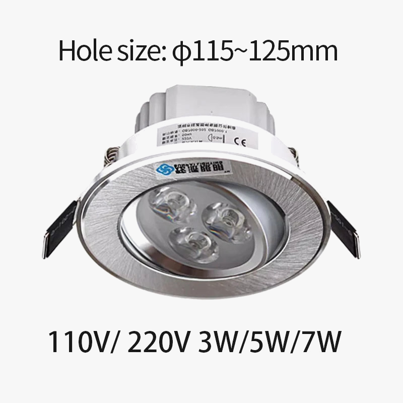 spot led encastré anti-éblouissement pour magasin et couloir