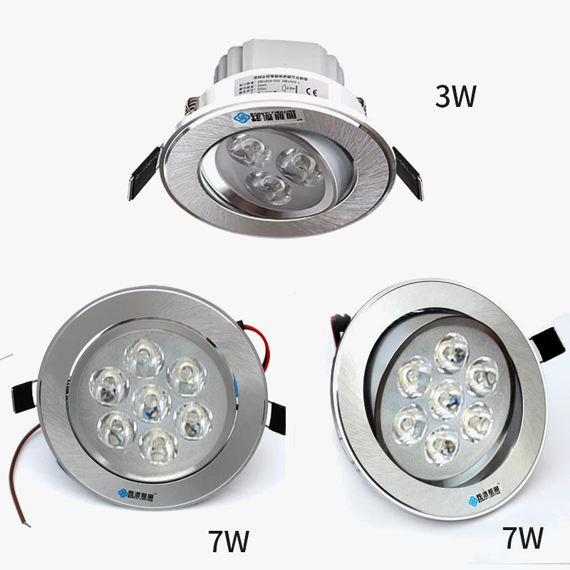 spot led encastré anti-éblouissement pour magasin et couloir