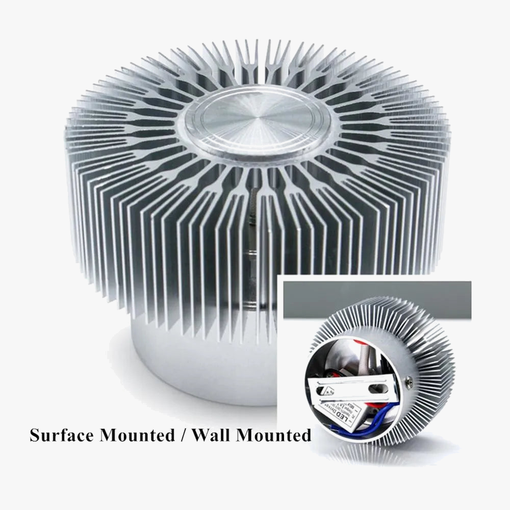 spot led encastré en aluminium monté en surface