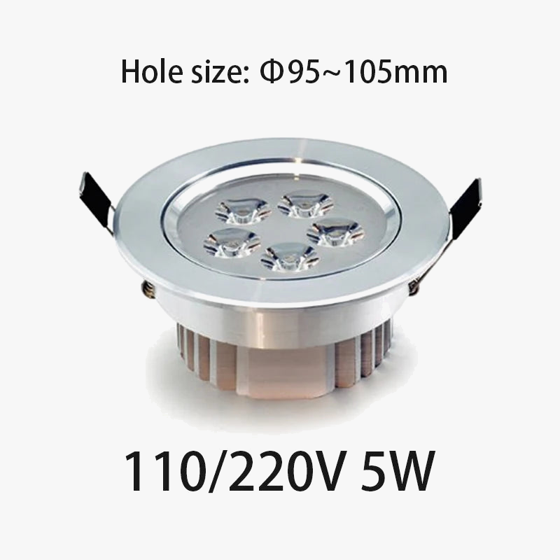 spot led encastré pour éclairage intérieur et commercial