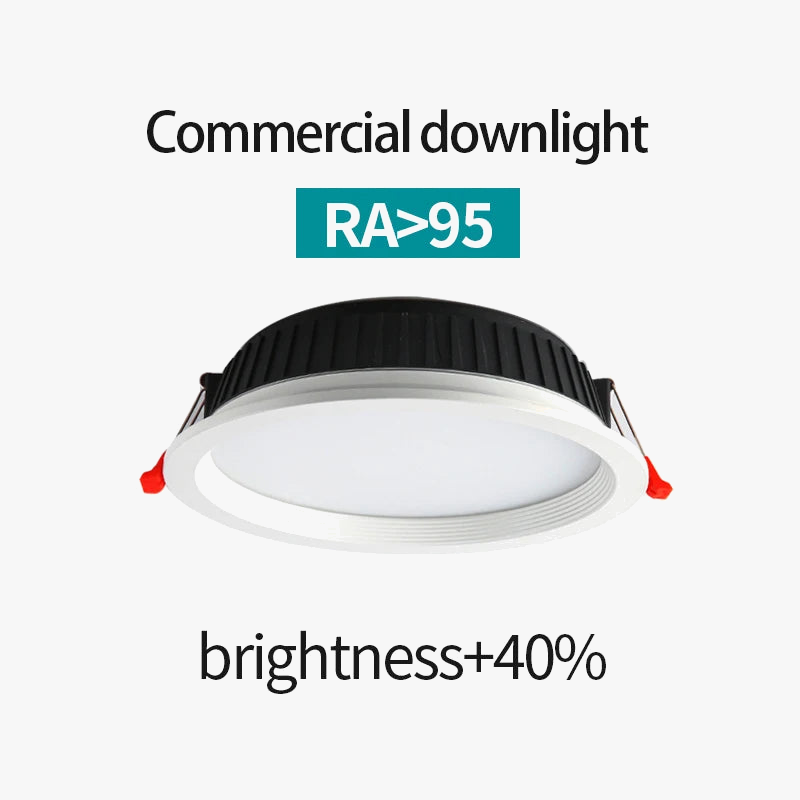 spot led encastré rond pour éclairage intérieur lumineux