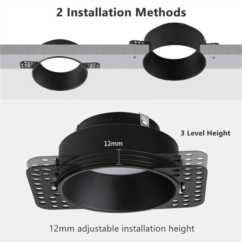 spot led encastré sans cadre à intensité variable