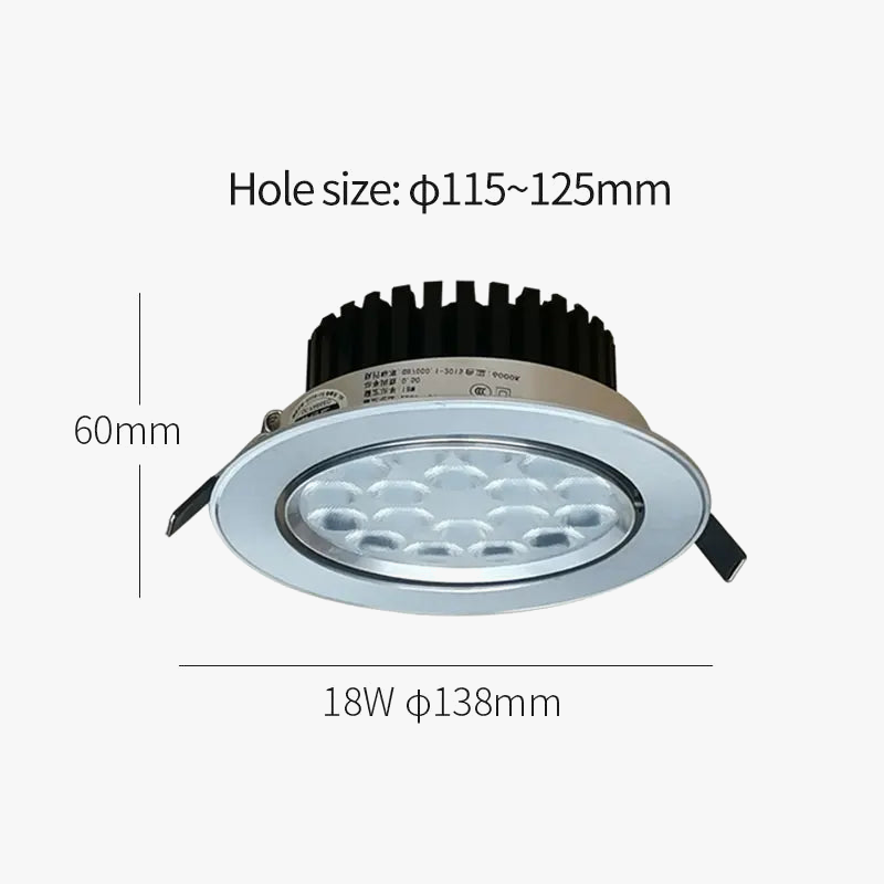 spot led encastré super lumineux angle réglable pour magasin