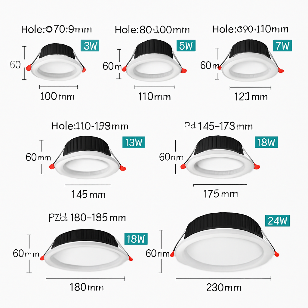 spot led encastré ultra fin éclairage intérieur moderne