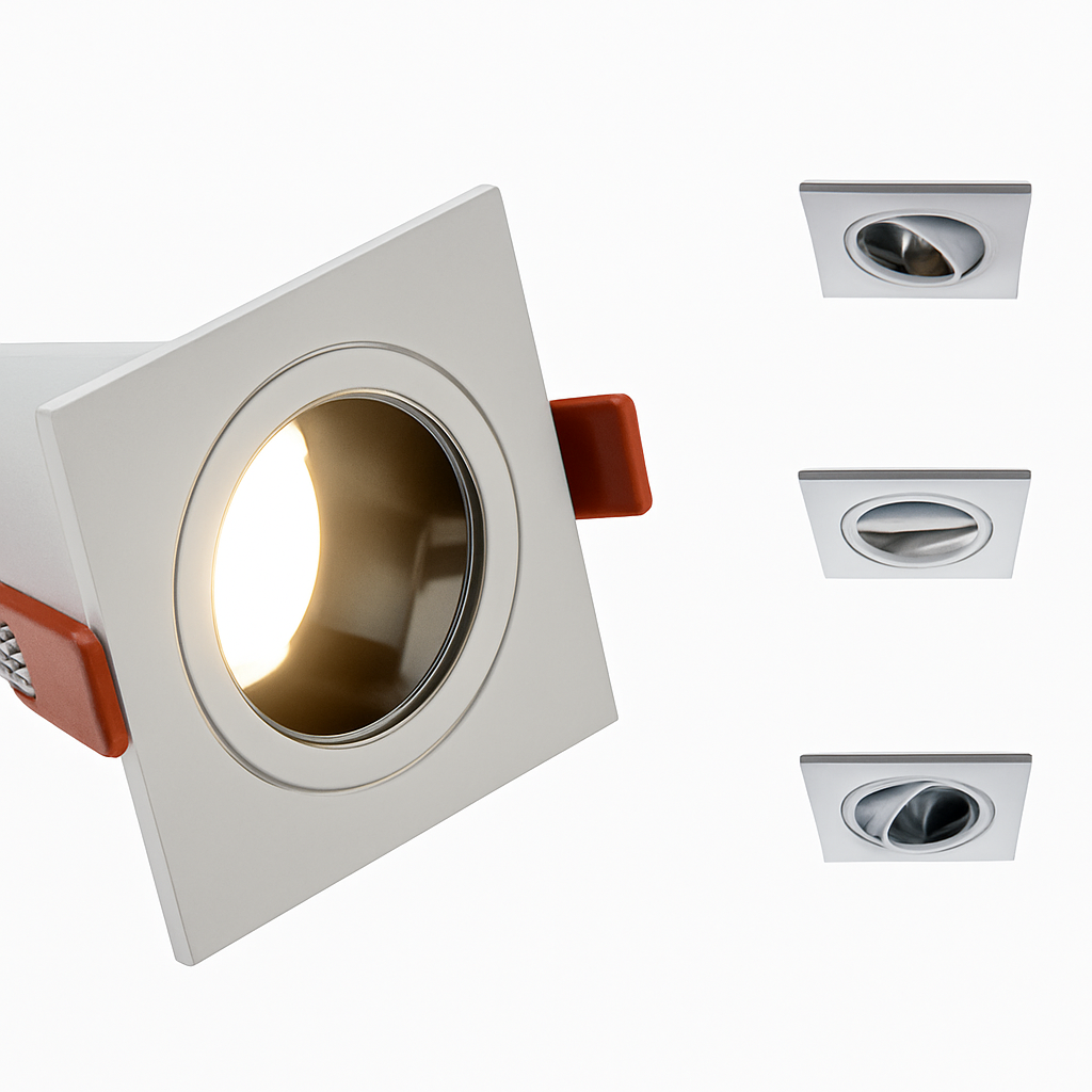 spot led encastrable anti-éblouissement réglable pour intérieur