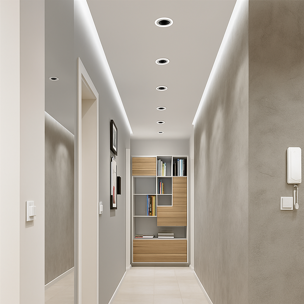 spot led encastrable anti-éblouissement réglable pour intérieur
